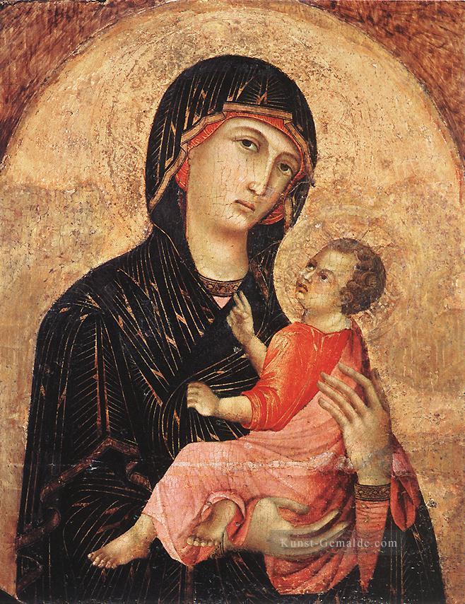 Madonna mit dem Kind keine 593 Schule Siena Duccio Ölgemälde